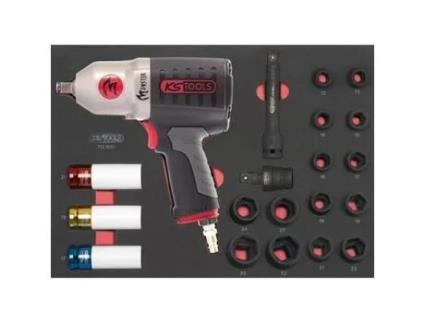 Módulo de Soquete e Chave de Impacto Pneumática 1/2 20 Peças Ks Tools 712.1020 KSTOOLS