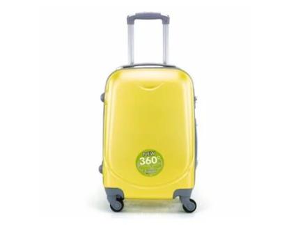 Mala Grande 75X45X30Cm 85 Litros 4 Rodas 360º Bagagem De Viagem Amarela MODERN & FISH