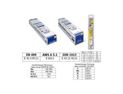 Eletrodos Rutílicos GYS para Soldagem de Aço Diâmetro 3 2 Mm Pacote de 50