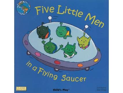 Livro five little men in a flying saucer de illustrated by dan crisp (inglês)