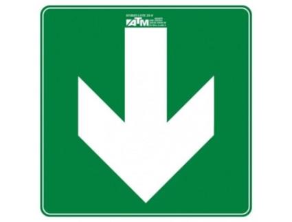 Señal de seta bidirecional para direita e esquerda PVC Classe A ATM-SEÑALIZACIÓN