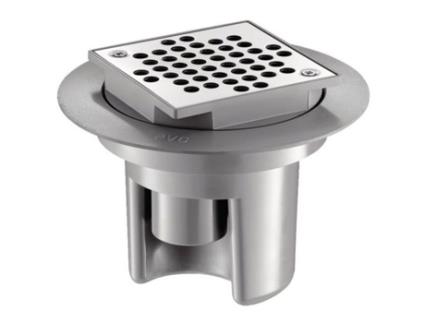 Ralo de Piso 100X100 Saída Horizontal Regulável em Altura D40 DELABIE 682001