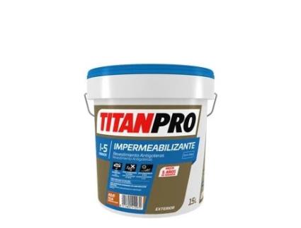 Titanpro I-5F Revestimento Anti Goteiras Fibrado Vermelho Telha 15L TITAN