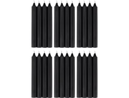 COM-FORT HOUSE- Vela de Mesa Negra Velas Decorativas Sem Perfume Velas para a Tua Casa COM-FORT HOUSE