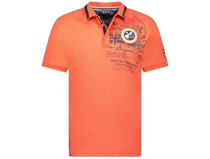 Polo de Homem GEO NORWAY Algodão Laranja (S)