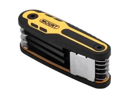 Mount de 8 Chaves Hexagonais Dobráveis com Bloqueo Métrica 1.5 mm-8 mm