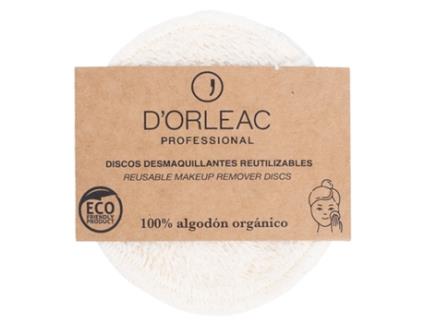 Discos removedores de maquiagem de algodão 1 unidade D'ORLEAC