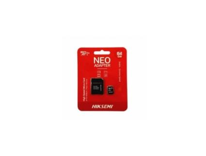 Cartão de Memória M-Sd 64G Micro Sdhc Série C1 com Adaptador 92Mb/S 30Mb/S Classe 10 HIKSEMI
