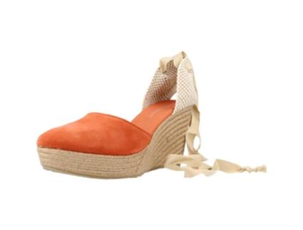 Sapatos de Mulher CLARA DURAN Platroma Tecido Laranja (37)