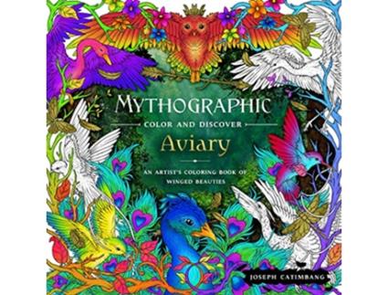 Livro Mythographic Color and Discover Aviary de Joseph Catimbang (Inglês)