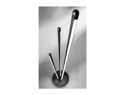 Candeeiro de Pé Led Twins de Design Da PERENZ em Metal Preto