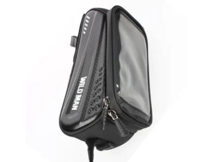 WILDMAN Bolsa Bicicleta Impermeável 1L Janela de Exibição Tátil Es3 Preto