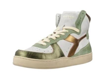 Sapatilhas de Mulher DIADORA HERITAGE Used Tecido Verde (40)