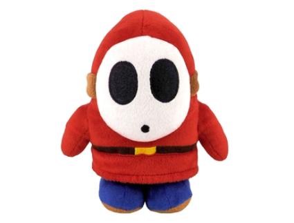 TOGETHER Super Mario Shy Guy 17 Cm Peluche de Toque Suave Vermelho