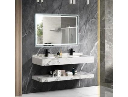 Lavatório Duplo Suspenso PURPLE GLOBE Infinity Grey 120X50X15