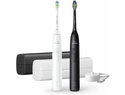 Escova Dentes Elétrica PHILIPS HX7109/01 Branco e Preto (2 unidades)