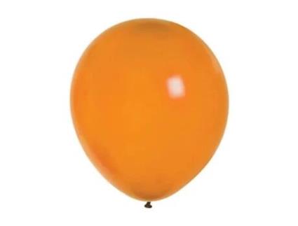 Pacote de 100 Balões de Látex Pérola Metálico Laranja BALLON PUB