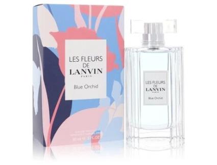 Eau De Toilette Les Fleurs De Lanvin Blue Orchid by Lanvin Spray 3 oz (100 ml)