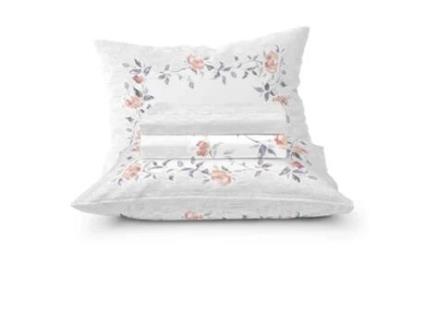 Conjunto Lençóis Algodão 240X280Cm Branco Aleixo