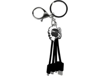 YELLO KOKO Cabo 3 em 1 Andy Usb A/Micro Usb Usb C Lightning 0 15M Córsega Preto