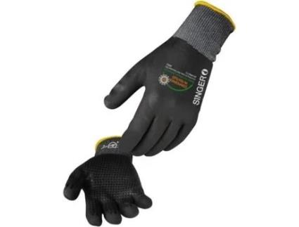 Luva Totalmente Revestida com Pontos de Nitrilo na Palma Tamanho 10 SF SINGER FRERES