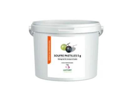 LAFFORT Azufrines de 5Gr Azufre para Limpieza Barricas Vino Mostos Cubo 1 kg