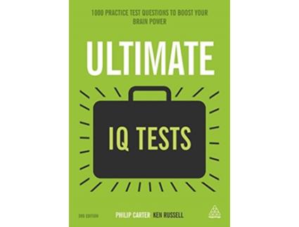 Livro Ultimate IQ Tests de Ken Russell e Philip Carter (Inglês - Capa Dura)