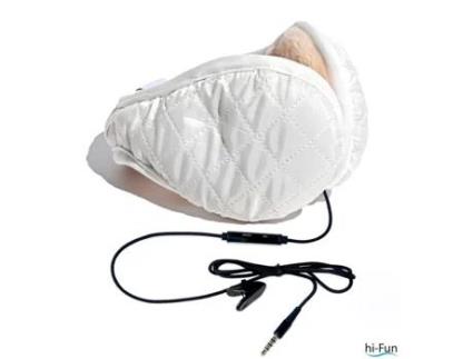 HI-FUN Hi-Ear Branco Acolchoado