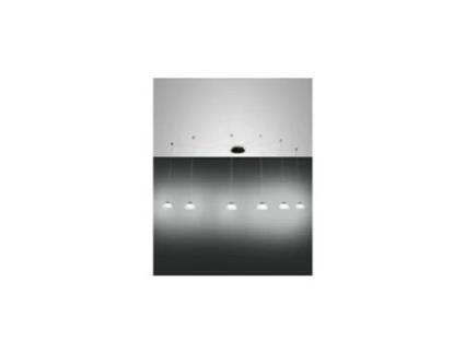 Lustre Pendente Arabella Led em Metal e Vidro Soprado Branco 3547-46-102 FABAS LUCE