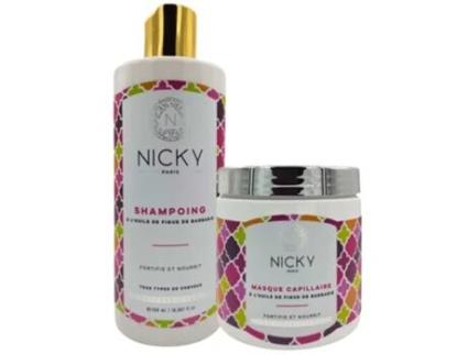 Lote de Champô e Máscara com Óleo de Figo-da-Índia NICKY PARIS