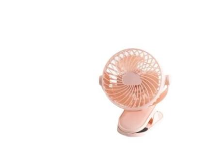 Ventoinha Recarregável WEIMAI Portátil USB com Mini Clip Rosa