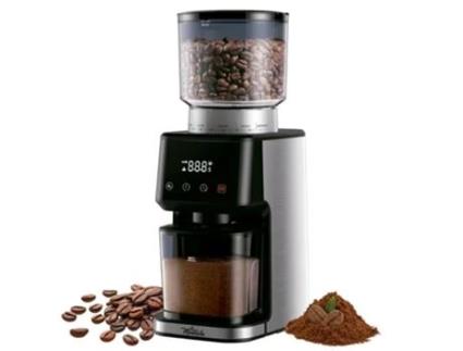 Moedor Café Elétrico Grindmaster 165W com Lâminas de Aço Inox Cónico com 51 Graus de Moagem Uniforme Capacidade 350G LA MOUSTACHE