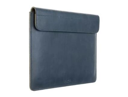 Sleeve Oxford em Pele P/ Macbook Air e Pro 13 FIXED Pro13Ipad12 Azul