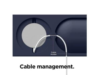 Carregador Bandeja Sem Outros para Apple RADIODDITY Magnética Azul