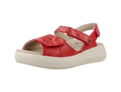Sapatos de Mulher PINOSOS Tecido Vermelho (39)