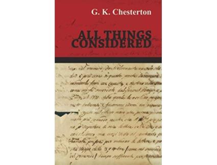 Livro All Things Considered de G K Chesterton (Inglês)