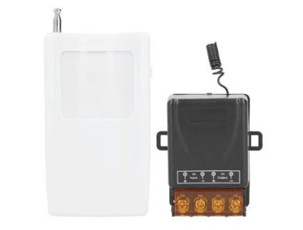 HURRISE Detector de Movimento Infravermelho com Fio com Configuração de Tempo e Sensor Corporal