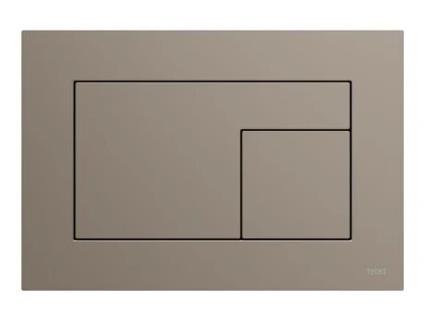 Placa de Descarga de Sanita TECE Tecevelvet para Tecnologia de Dupla Descarga 220X150X5Mm 92407 Cor: Bege-Castanho