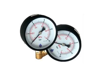 Manómetro de Discagem de 63mm 0-25 Bar, Entrada Lateral, 1/4 de Polegada Bsp