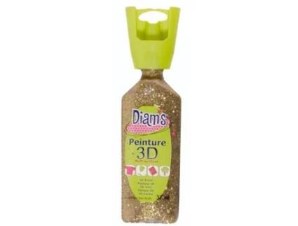 Pintura 3D Multisuperficie 74 Ml Dorado Con Brillo DIAM'S