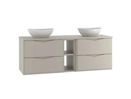 Móvel de Toilette Duplo Ellie Cachemire 140Cm 2 Nichos PETITS-MEUBLES