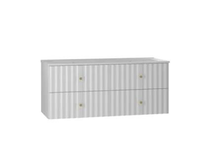 Móvel de Lavatório Duplo 120Cm Izae Branco PETITS-MEUBLES