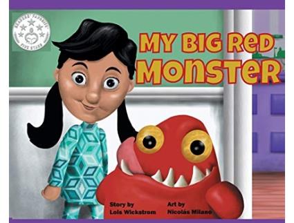 Livro My Big Red Monster hardcover de Lois Wickstrom (Inglês)