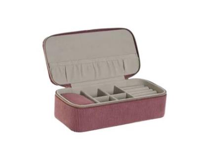 Guarda-Jóias 20 5X10X6Cm Rosa ITEM Jo-213055