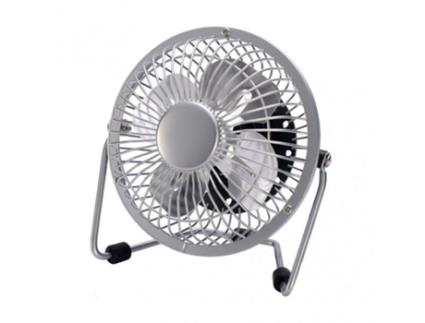 170771020 Bulerias Metal Overhead Mini Ventilador 2.5W 5V Cromado 14.8X14.2X7.6 Cm Ajustável Alimentado Através de Puer FABRILAMP