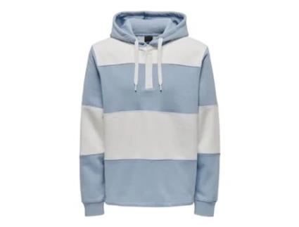 Sweatshirt de Homem 5715427361461 Algodão Azul (XL)