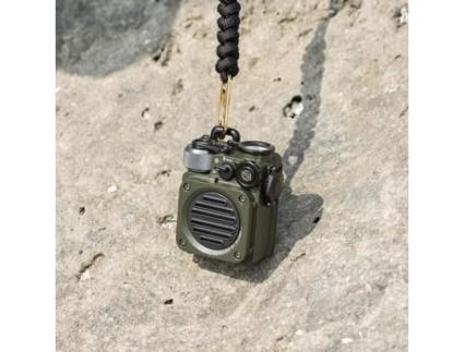 MUZEN Wild Mini Alto-Falante Bluetooth 5.0 À Prova D'Água Multifuncional Bluetooth Esportivo com Tocha Verde
