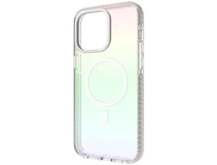 Capa Magsafe Iridescent Rainbow para iPhone 15 Pro Max SO SEVEN Acrílico Multicor