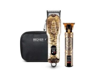 Kit de Tosquiadeiras Sem Fio Barber Lab Becker com Bolsa de Viagem BECKER SHAVES ET TRIMS