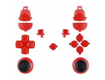 Conjunto de Botões Ps4 Vermelho